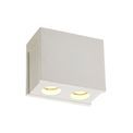 Ivy 2 Light Rectangular Ceiling GU10, White Paintable Gypsum With Matt White Cover additional 6