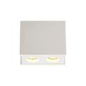 Ivy 2 Light Rectangular Ceiling GU10, White Paintable Gypsum With Matt White Cover additional 10