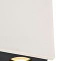 Ivy 2 Light Rectangular Ceiling GU10, White Paintable Gypsum With Matt Black Cover additional 9