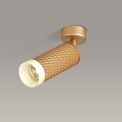 Sienna 1 Light Surface Mounted Spotlight GU10, Champagne Gold/Acrylic Ring additional 1