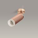 Sienna 1 Light Surface Mounted Spotlight GU10, Rose Gold/Acrylic Ring additional 2