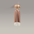 Sienna 1 Light Surface Mounted Spotlight GU10, Rose Gold/Acrylic Ring additional 4