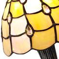 Camillie Tiffany Table Lamp, 1 x E14, Black/Gold, Beige/Clear Crystal Shade additional 6