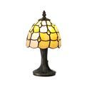 Camillie Tiffany Table Lamp, 1 x E14, Black/Gold, Beige/Clear Crystal Shade additional 3