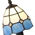 Oona Tiffany Table Lamp, 1 x E14, White/Blue/Clear Crystal Shade additional 9