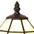 Oona Tiffany Table Lamp, 1 x E14, White/Blue/Clear Crystal Shade additional 6