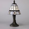 Scarlet Tiffany Table Lamp, 1 x E14, Cream/Grey/Clear Crystal Shade additional 2