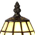 Scarlet Tiffany Table Lamp, 1 x E14, Cream/Grey/Clear Crystal Shade additional 6