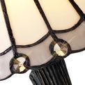 Una Tiffany Table Lamp, 1 x E14, White/Grey/Clear Crystal Shade additional 6