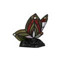 Mandy Tiffany  Black Base With Green/Red Glass With Clear Crystal Butterfly Table Lamp (1 x E14) additional 15