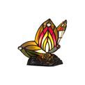 Mandy Tiffany  Black Base With Green/Red Glass With Clear Crystal Butterfly Table Lamp (1 x E14) additional 9