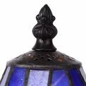 Haze Tiffany Table Lamp, 1 x E14, Black/Gold, Blue/Orange/Crystal Shade additional 6