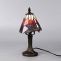 Haze Tiffany, 1 x E14, Black/Gold, Purple/Pink/Crystal Shade Table Lamp additional 1