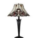 Charlie Tiffany Table Lamp, 2 x E27, Red / Orange / Crystal / Black additional 4