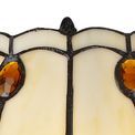 Charlie Tiffany Table Lamp, 2 x E27, Red / Orange / Crystal / Black additional 6