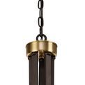 Mira Pendant 5 Light E27, Brown Oxide/Bronze With Clear Glass Shades additional 10