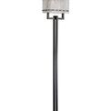 Selena Floor Lamp, 2 Light E27, Matt Black/Crystal Sand Glass additional 3