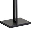 Selena Floor Lamp, 2 Light E27, Matt Black/Crystal Sand Glass additional 7