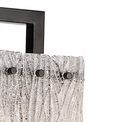 Selena Floor Lamp, 2 Light E27, Matt Black/Crystal Sand Glass additional 5