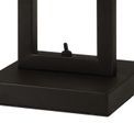 Selena Table Lamp, 1 Light E27, Matt Black/Crystal Sand Glass additional 9
