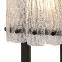 Selena Table Lamp, 1 Light E27, Matt Black/Crystal Sand Glass additional 8