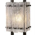 Selena Table Lamp, 1 Light E27, Matt Black/Crystal Sand Glass additional 6