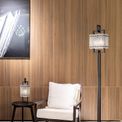 Selena Table Lamp, 1 Light E27, Matt Black/Crystal Sand Glass additional 7
