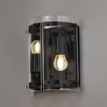 Primrose Wall Light, 2 Light E27, Matt Black additional 1
