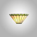 Una Tiffany Wall Lamp, 2 x E14, Green/Cream/Crystal additional 1