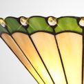 Una Tiffany Wall Lamp, 2 x E14, Green/Cream/Crystal additional 8
