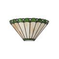 Una Tiffany Wall Lamp, 2 x E14, Green/Cream/Crystal additional 3