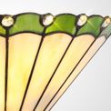 Una Tiffany Wall Lamp, 2 x E14, Green/Cream/Crystal additional 6