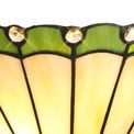 Una Tiffany Wall Lamp, 2 x E14, Green/Cream/Crystal additional 7