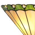 Una Tiffany Wall Lamp, 2 x E14, Green/Cream/Crystal additional 5