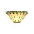Una Tiffany Wall Lamp, 2 x E14, Green/Cream/Crystal additional 2