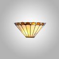 Una Tiffany Wall Lamp, 2 x E14, Amber/Cream/Crystal additional 1