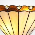 Una Tiffany Wall Lamp, 2 x E14, Amber/Cream/Crystal additional 8