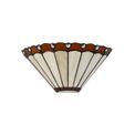 Una Tiffany Wall Lamp, 2 x E14, Amber/Cream/Crystal additional 3