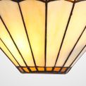Una Tiffany Wall Lamp, 2 x E14, Amber/Cream/Crystal additional 7