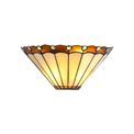 Una Tiffany Wall Lamp, 2 x E14, Amber/Cream/Crystal additional 2