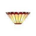 Una Tiffany Wall Lamp, 2 x E14, Red/Cream/Crystal additional 2