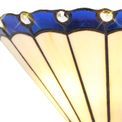 Una Tiffany Wall Lamp, 2 x E14, Blue/Cream/Crystal additional 5