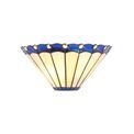 Una Tiffany Wall Lamp, 2 x E14, Blue/Cream/Crystal additional 2