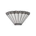 Una Tiffany Wall Lamp, 2 x E14, Grey/Cream/Crystal additional 3