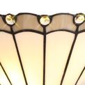 Una Tiffany Wall Lamp, 2 x E14, Grey/Cream/Crystal additional 6