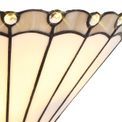 Una Tiffany Wall Lamp, 2 x E14, Grey/Cream/Crystal additional 4