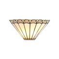 Una Tiffany Wall Lamp, 2 x E14, Grey/Cream/Crystal additional 2