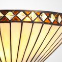 Teresa Tiffany Wall Lamp, 2 x E14, Amber/Cream/Crystal additional 7