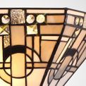 Areta Tiffany 2 x E14, White/Grey/Black/Clear Crystal Wall Lamp additional 8