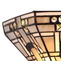 Areta Tiffany 2 x E14, White/Grey/Black/Clear Crystal Wall Lamp additional 7